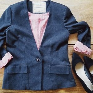 Anthropologie Cartonnier Charcoal Blazer